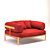 Baxter Belted Armchair: Comfort with Style 3D model small image 5