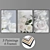 Modern Art Set: 3 Paintings with 4 Frame Options 3D model small image 1