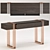 Elegant Evelyn Console: 180x40x85 cm 3D model small image 4