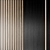 Modern Slatted Wall Panel 3500x2200mm 3D model small image 2