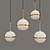 LED Glass Pendant Light 3D model small image 1