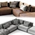 Jesse Leather Sofa Daniel - Modern and Stylish 3D model small image 5