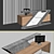 Modern Reception Desk Set 3D model small image 6