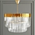 Golden Glass Pendant Light: Odeon Moria 3D model small image 2