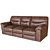 Luxury Reclining Sofa: Boxberg 3D model small image 6