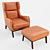 Rustic Ryder Leather Chair: Corona Render 3D model small image 4