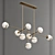 Guggen 2013: Stylish Brass Chandelier 3D model small image 1