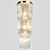 Classic Brass Waterfall Pendant 3D model small image 1