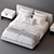 Minimalistic Tatlin Bed by Minotti 3D model small image 2