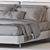 Minimalistic Tatlin Bed by Minotti 3D model small image 4