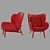 Modern Lounge Chair for Ultimate Comfort 3D model small image 3