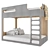 Modern Twin Bunk Bed 3D model small image 5