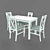 Halmar KSAWERY Table with DARIUSZ Chair Set 3D model small image 8