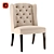 Elegant Beige Maison Chair 3D model small image 1