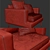 Modern Larsen Armchair with Realistic Details 3D model small image 5