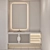 Modern Bathroom Cabinet Set 3D model small image 4