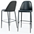 Midj Lea H75 M TS Stool: Elegant Seating Solution 3D model small image 1