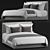 Luxury Hotel Guest Bed 3D model small image 1