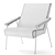 Elegant Gio Armchair 3D model small image 2