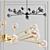 Lucci Décor Orion Pendant: Modern Lighting with 15 Glass Globes 3D model small image 1