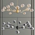 Lucci Décor Orion Pendant: Modern Lighting with 15 Glass Globes 3D model small image 2