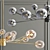 Lucci Décor Orion Pendant: Modern Lighting with 15 Glass Globes 3D model small image 3