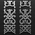 Elegant Carved Decor Set 3D model small image 2