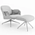 Swivel Low Lounger by BD Barcelona 3D model small image 4