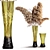 Title: Elegant Pampas Vase for Stunning Floral Displays 3D model small image 1