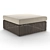 Havana Outdoor Ottoman: Stylish and Versatile 3D model small image 3