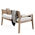 Rustic Clodie Bench: Versatile, Realistic Design 3D model small image 9