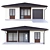 Modern Style Single-Storey Cottage 3D model small image 1