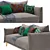 Modern Matera Sofa: High-Quality, Accurate Representation 3D model small image 3