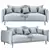 Modern Matera Sofa: High-Quality, Accurate Representation 3D model small image 4