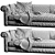 Alfred Baxter Sofa: Stylish and Spacious 3D model small image 3