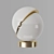 Elegant Mini Crescent Table Light 3D model small image 3