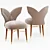 Luna Modern Dining Chair 3D model small image 1