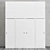 Ikea Ophus Sliding Door Wardrobe with 8 Drawers 3D model small image 1