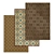 Luxury Carpets Set: High-Quality Textures, Multiple Variants 3D model small image 1