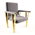 Art Deco Chair 3D model small image 3