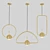 Modern Tollo Gold Pendant Lamp 3D model small image 1