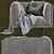 Regal Throne Armchair 3D model small image 4