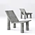 Contemporary Concrete Lounge 3D model small image 11