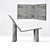 Contemporary Concrete Lounge 3D model small image 1