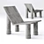 Contemporary Concrete Lounge 3D model small image 3