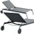 Piper 007 Sunlounger: Ultimate Relaxation 3D model small image 1