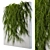 Lush Green Ivy Wall Décor 3D model small image 1