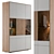 Stylish Modern Display Cabinet 3D model small image 2