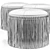 Boho Wisteria Suede Round Ottoman 3D model small image 4