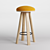 Buzzi Milk Bar Stool: Modern Elegance 3D model small image 1